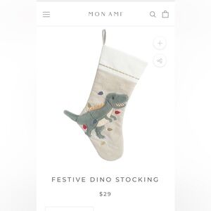 Mon Ami discontinued Dino Stocking